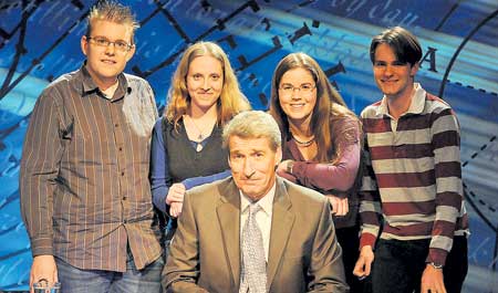 Boffs in the headlines again: Kay (left) and Geil Trimble (third from left), have received a series of disproportionate responses from the commercial press, the blogosphere, and now the Beeb